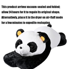 Labauxite panda bear pillow in sleep-support pose for relaxed evenings
