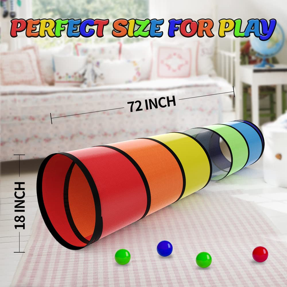 Labeol 6-foot play tunnel for safe indoor and outdoor adventures.