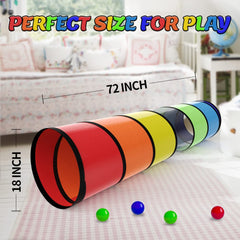 Labeol 6-foot play tunnel for safe indoor and outdoor adventures.