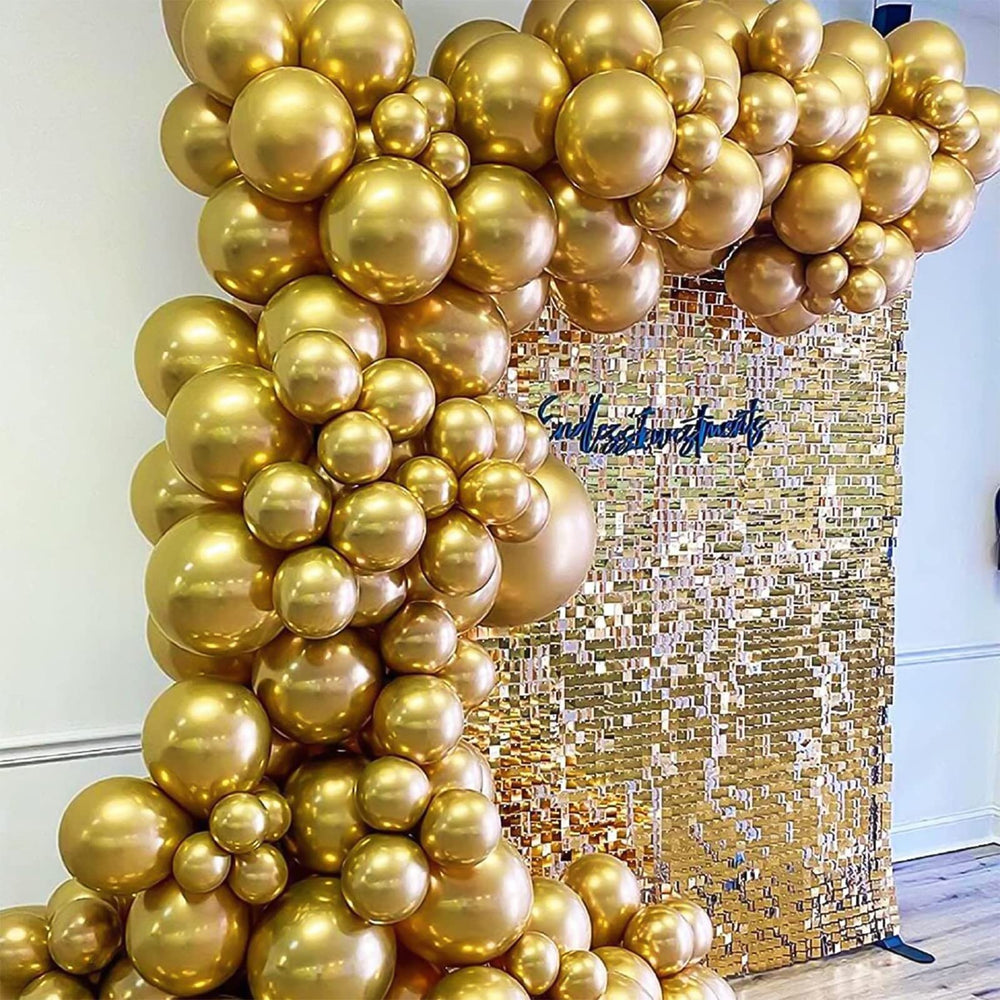 Labeol balloon garland arch setup for quick party decor.