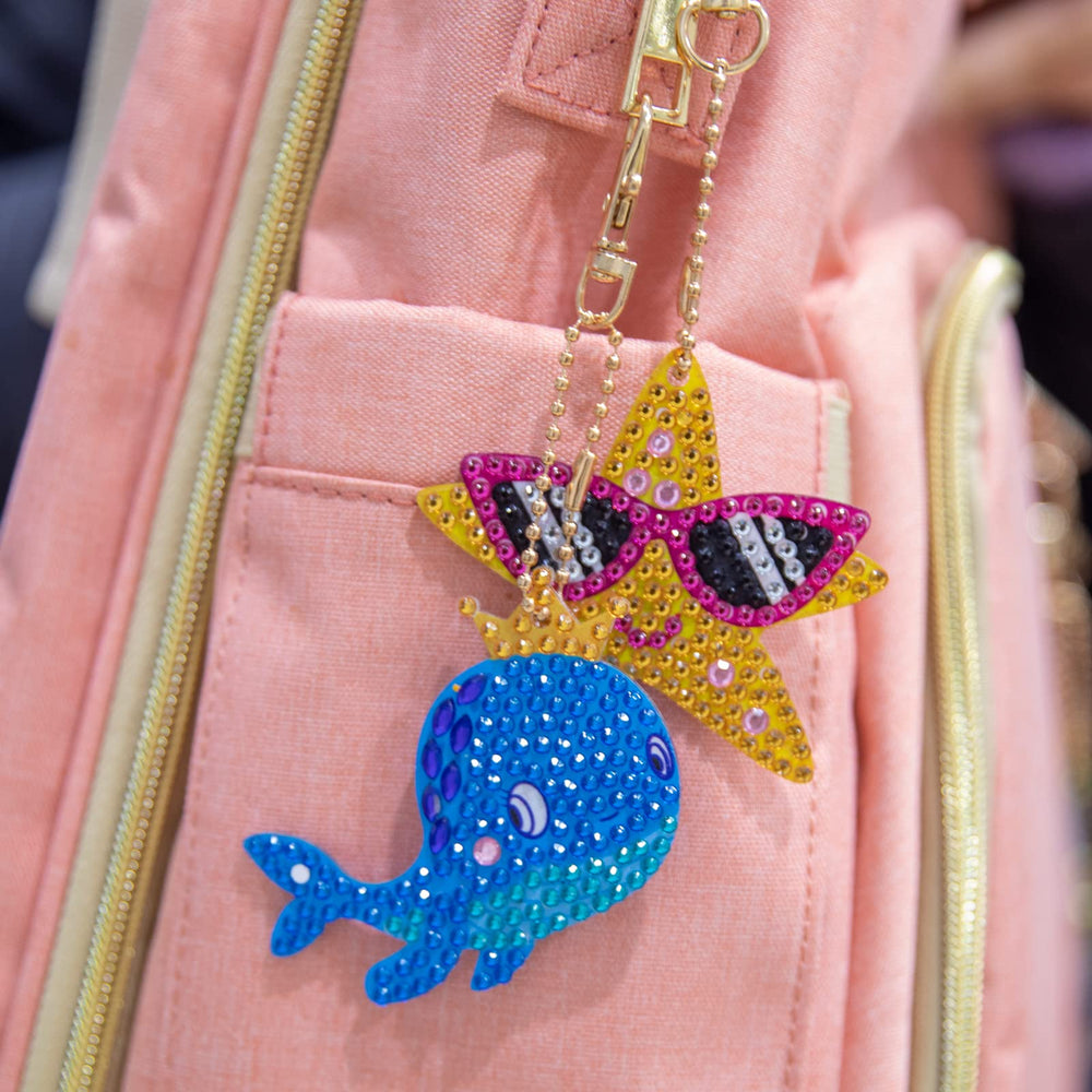 Labeol gem art kit koala keychain, kid-friendly DIY craft.