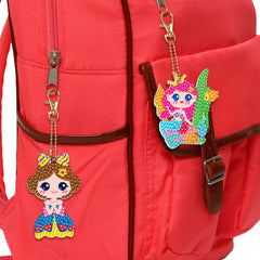 Labeol gem keychains Alpaca pattern kit adds color to imagination