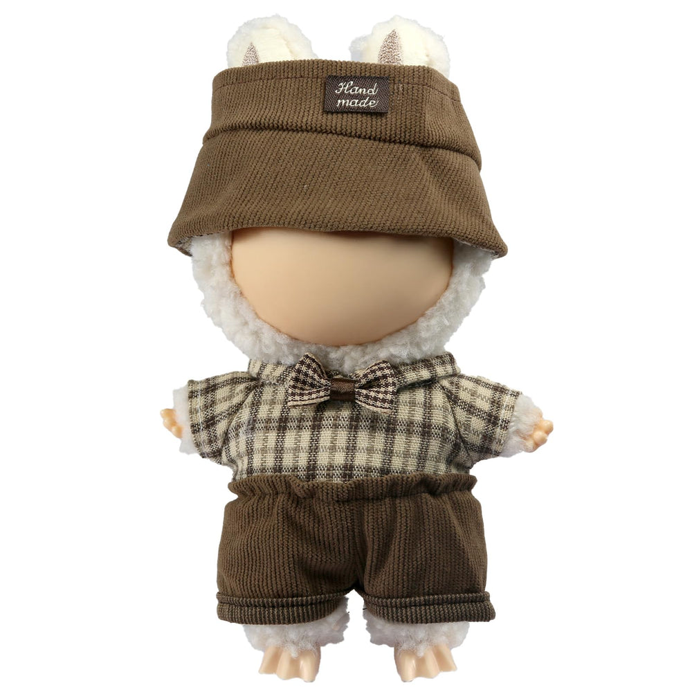Labubu 17cm doll outfit hat, charming crochet detail for style