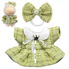 LABUBU bow headdress adds chic focal detail to 17cm doll outfits.
