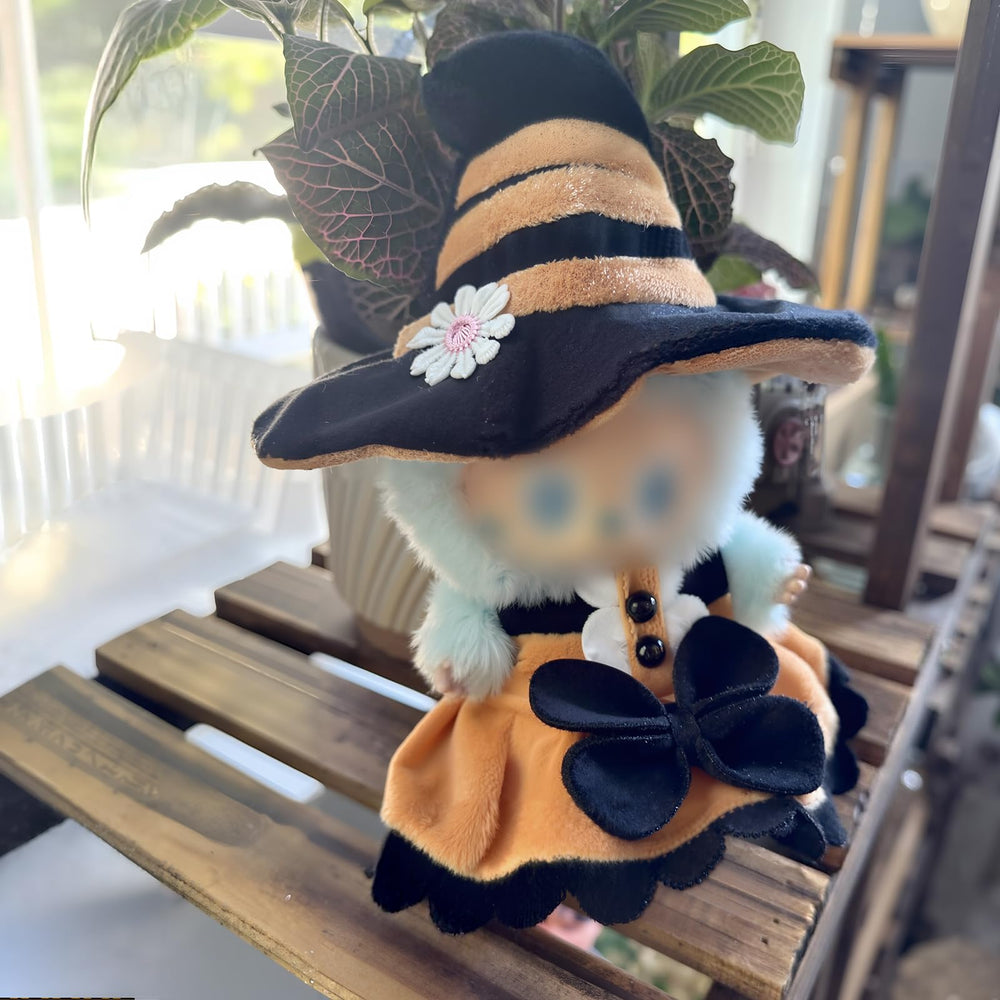 LABUBU 17cm dress and hat set with snug, consistent fit.