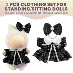 LABUBU display-ready doll setup showcasing premium fashion for 17cm dolls.