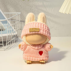 Handmade crochet craftsmanship by Labubu for 17cm dolls with premium feel.