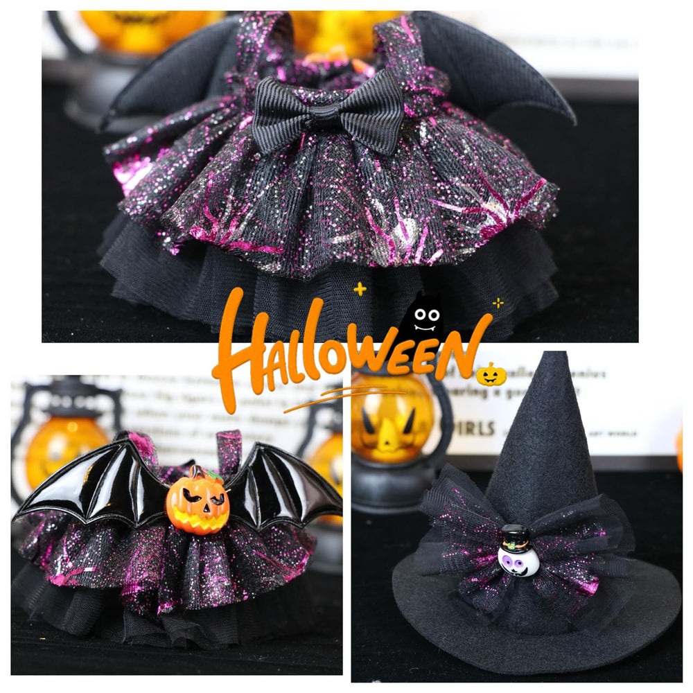 LABUBU skeleton hair clip accessory for versatile doll styling.