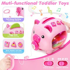LACCHOUFEE multisensory piggy learning with bright colors and music