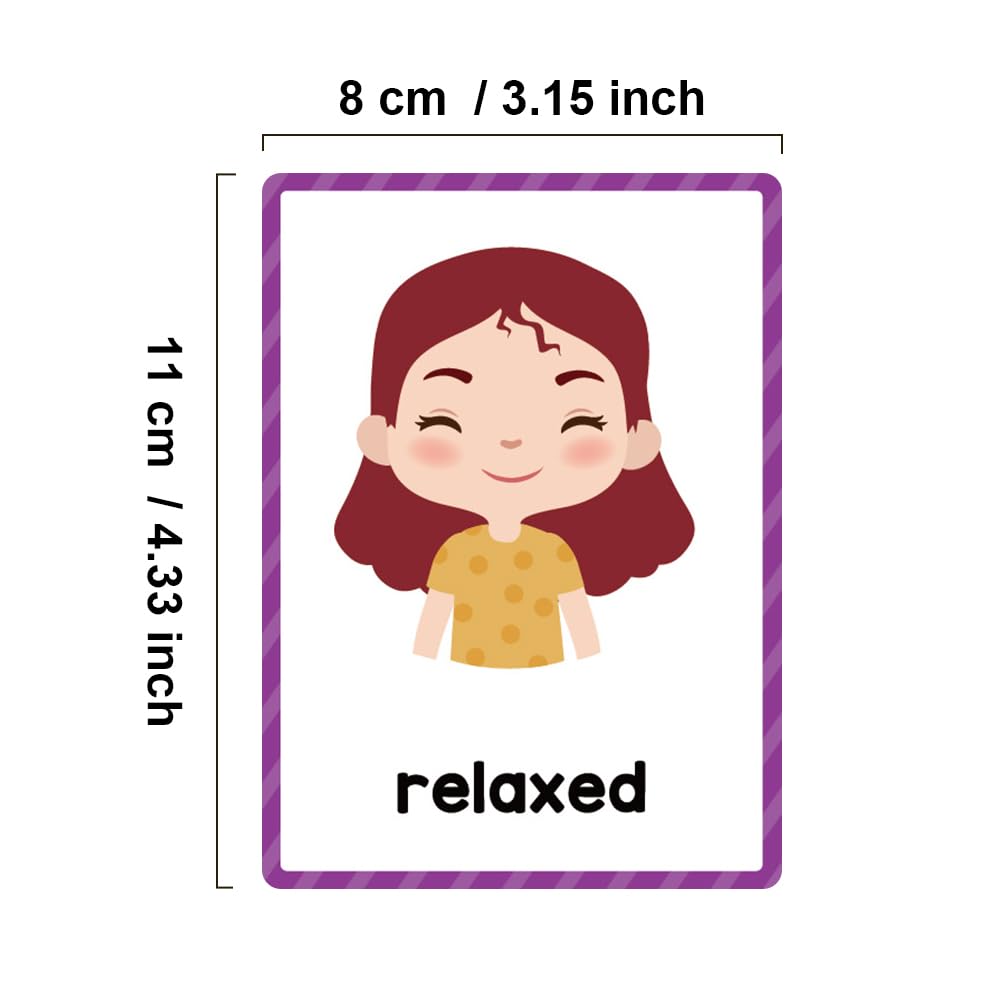 Lachilly Emotions flashcards double-sided printing saves weight and cost for classrooms
