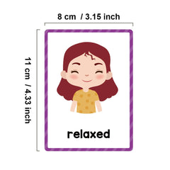 Lachilly Emotions flashcards double-sided printing saves weight and cost for classrooms