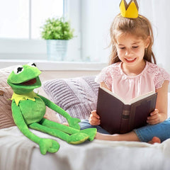 Kids using Lacroky Kermit puppet for creative storytelling and playtime