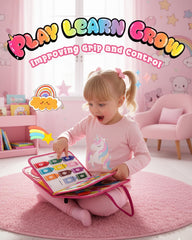 LADFAR Busy Board Montessori-inspired design encourages exploration