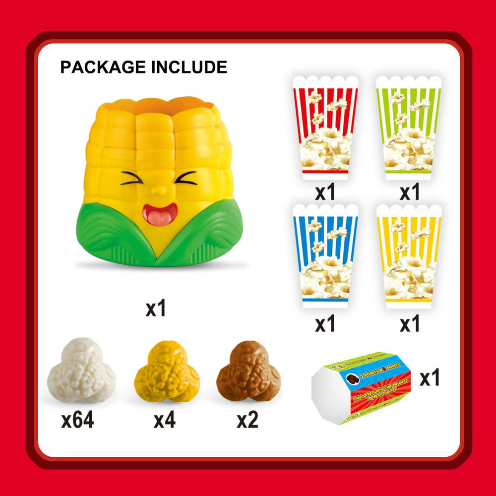 LAFALA Stacks popcorn pieces closeup highlighting color and texture