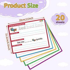 Laffunz handwriting tracing sheets to improve letter formation