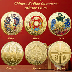 LAIAMER double-sided engraved coins show rich patterns on both sides