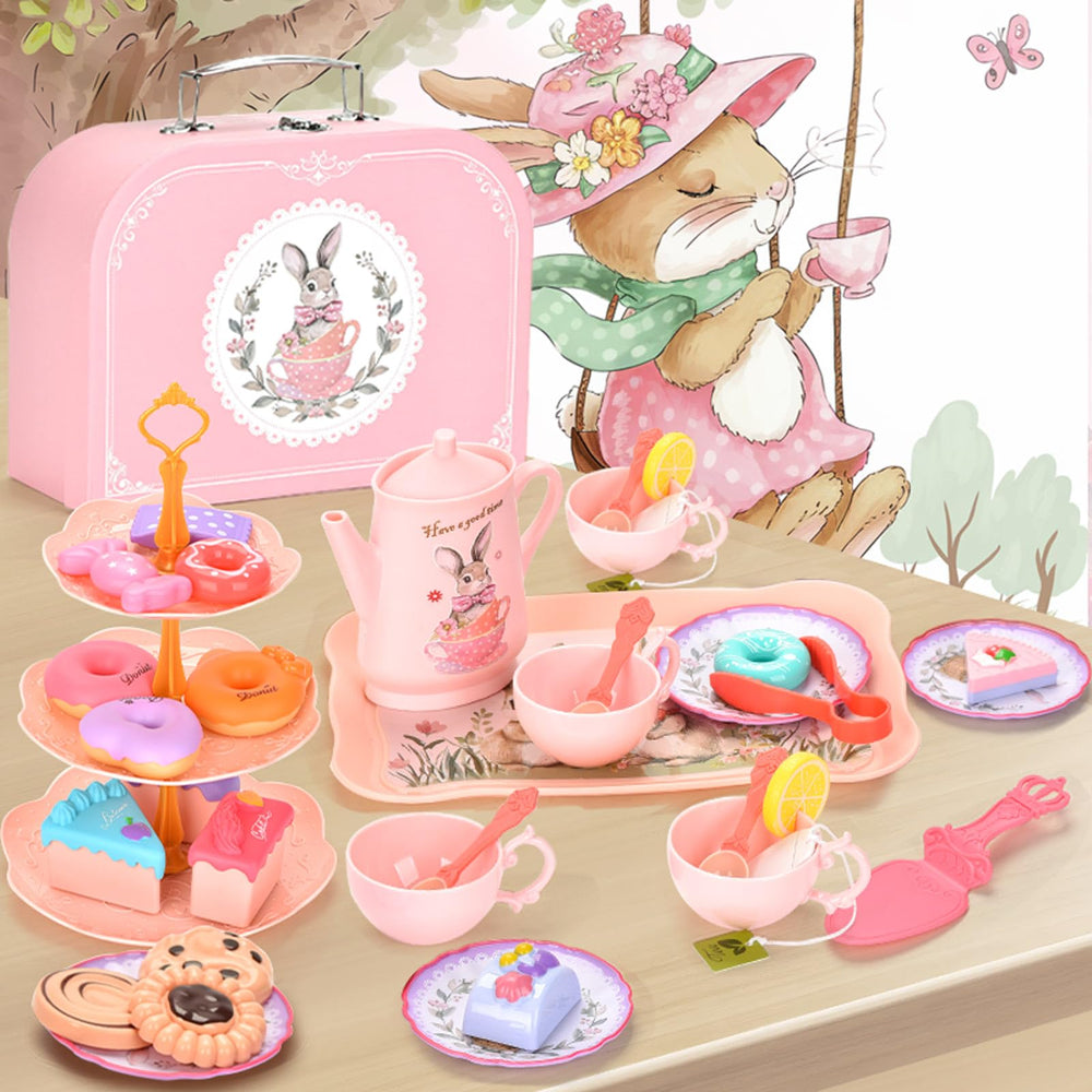 Lajeje Bunny Tea Set cups in bright colors ideal for sharing playtime