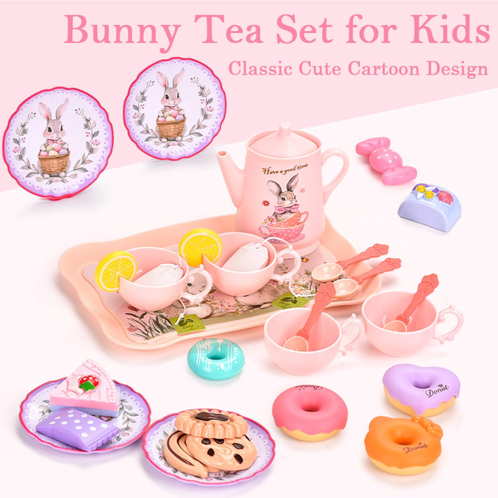 Lajeje Bunny Tea Set desserts colorful pretend treats spark creativity