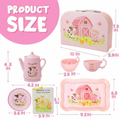 Lajeje Pink Barn Saucers ideal for sharing treats with friends.