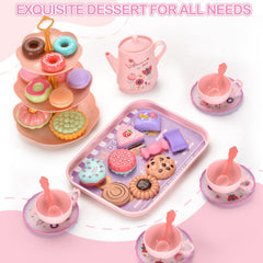 Lajeje serving tray keeps tea party essentials organized and portable for on-the-go play.