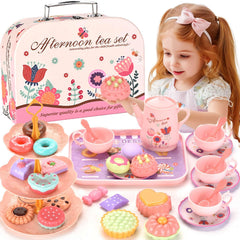 Lajeje teapot from the princess tea set inspires imaginative pretend play and social storytelling.
