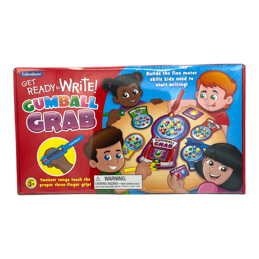 Lakeshore Gumball Grab close-up highlighting bright colors to spark early writing practice.