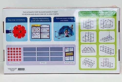 Lakeshore Ultimate Fort Builder connectors enable fast, secure fort building for kids.