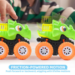 Lalalark dinosaur truck with lifelike up-and-down movement for engaging play.