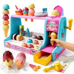 Lalalark ice cream maker toy with a side lever for realistic pretend processing.