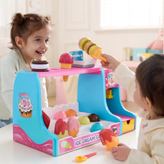 Lalalark rich accessories invite varied play, from ordering to serving in a pretend shop.