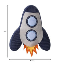 Lambs & Ivy Milky Way rocket ship pillow machine washable care
