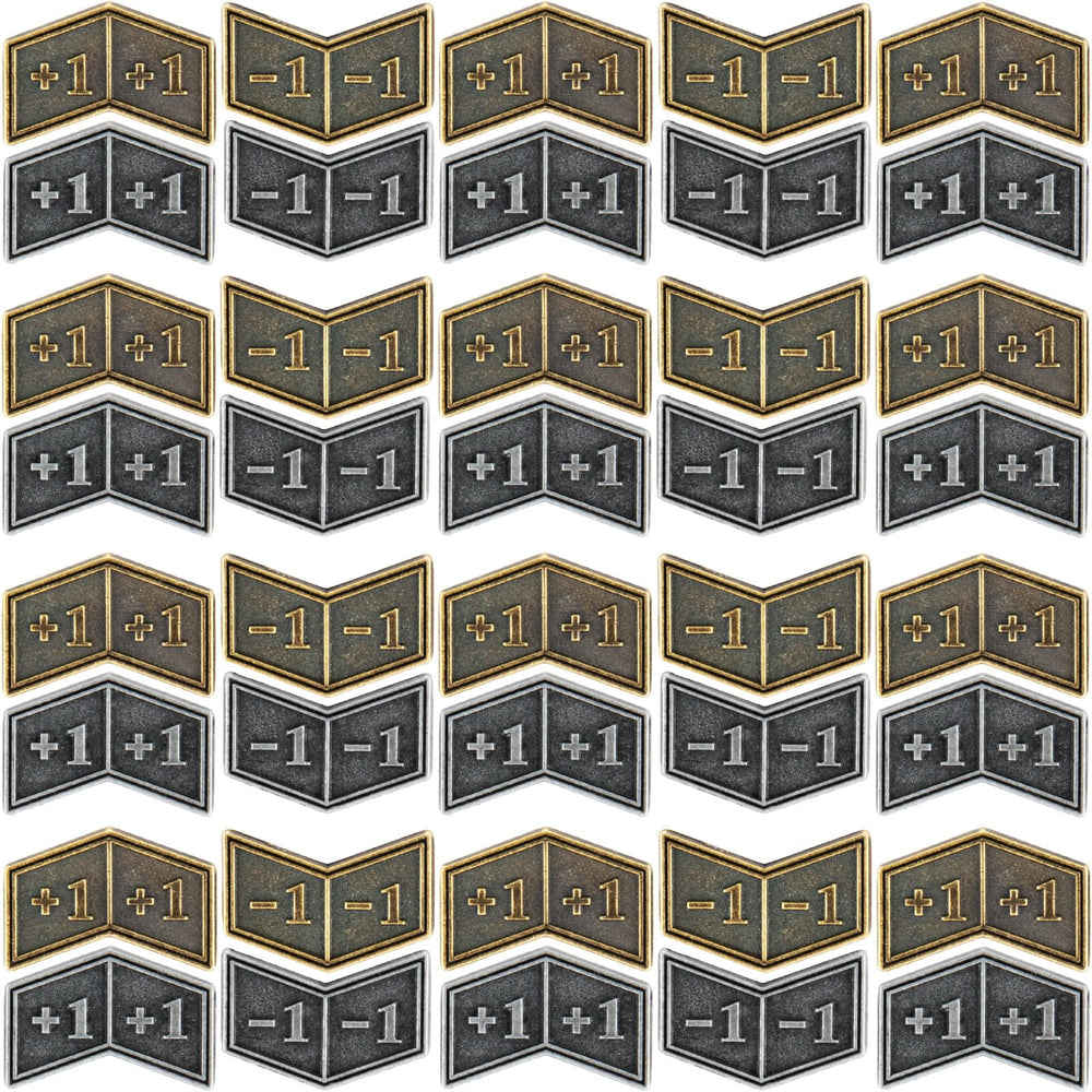 LAMJAM metal MTG counters in black for quick +1/+1 tracking