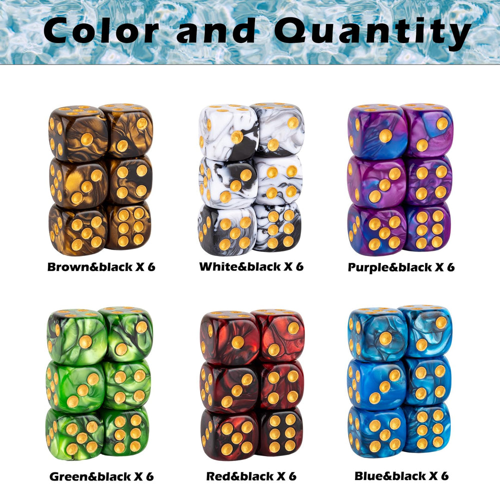 LAMJAM premium acrylic dice with smooth rolling surface
