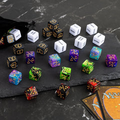 LAMJAM two-color acrylic dice set with eye catching design