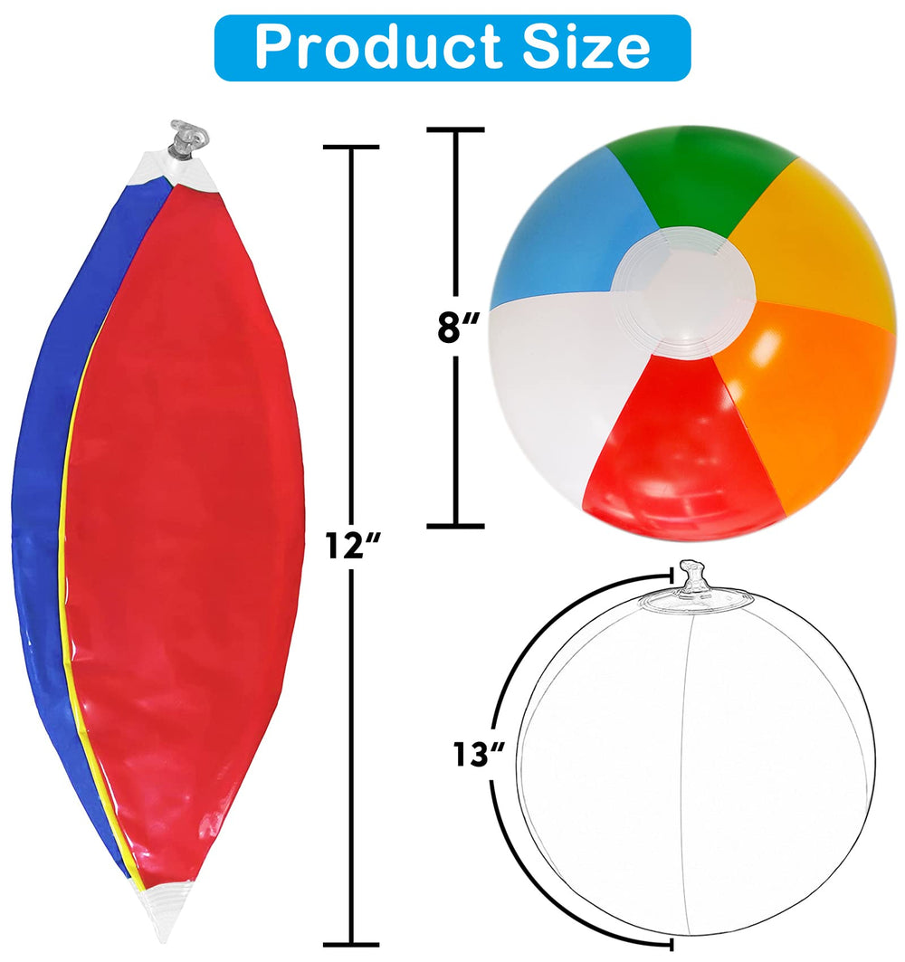 Lamnhin 8-inch inflated beach ball suitable for pool games