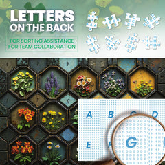 Lamplig Puzzles Letters-back guides – easier orientation for beginners tackling 1000-piece challenges.