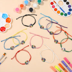 Landical adjustable wax wire bracelet close view highlights flexible fit