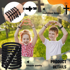 Landical cross-themed wristbands, versatile accessories for outfits and events