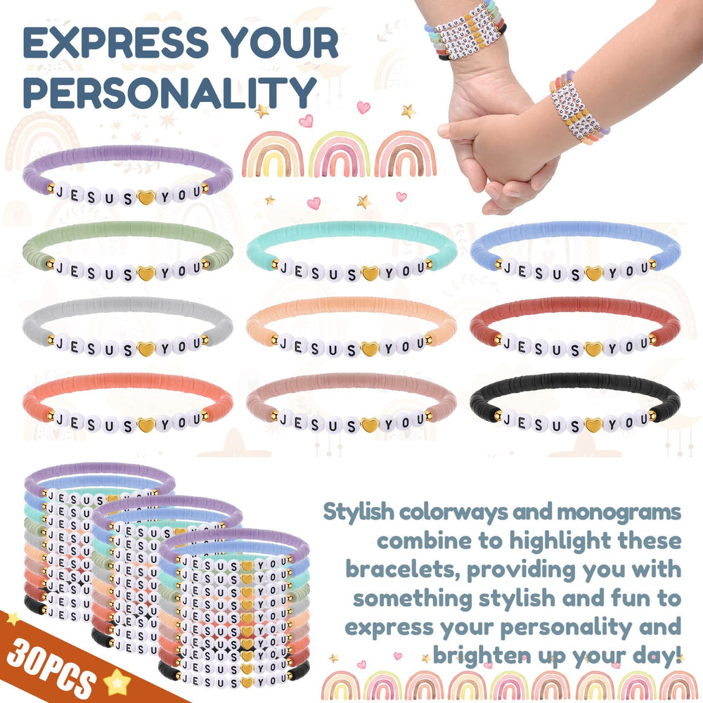 Jesus Loves You printed bracelet designed for faith-inspired style.
