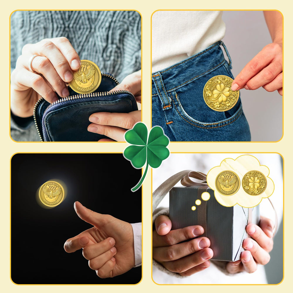 Landical 12-piece lucky coin set suitable for gifts or personal tokens.