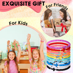 Landical rainbow cross bracelets ideal as party favors or gifts.