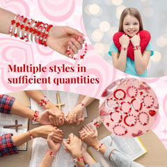 Landical Valentine's Day wristbands ready for gifting and party favors