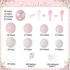 LANGASQUE 12-inch balloons offer elegant mid-size accents for baby showers