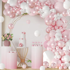 LANGASQUE pink double-stuffed balloons provide vibrant color for celebrations