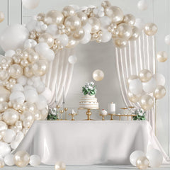 LANGASQUE pearl arch adds timeless elegance to weddings.