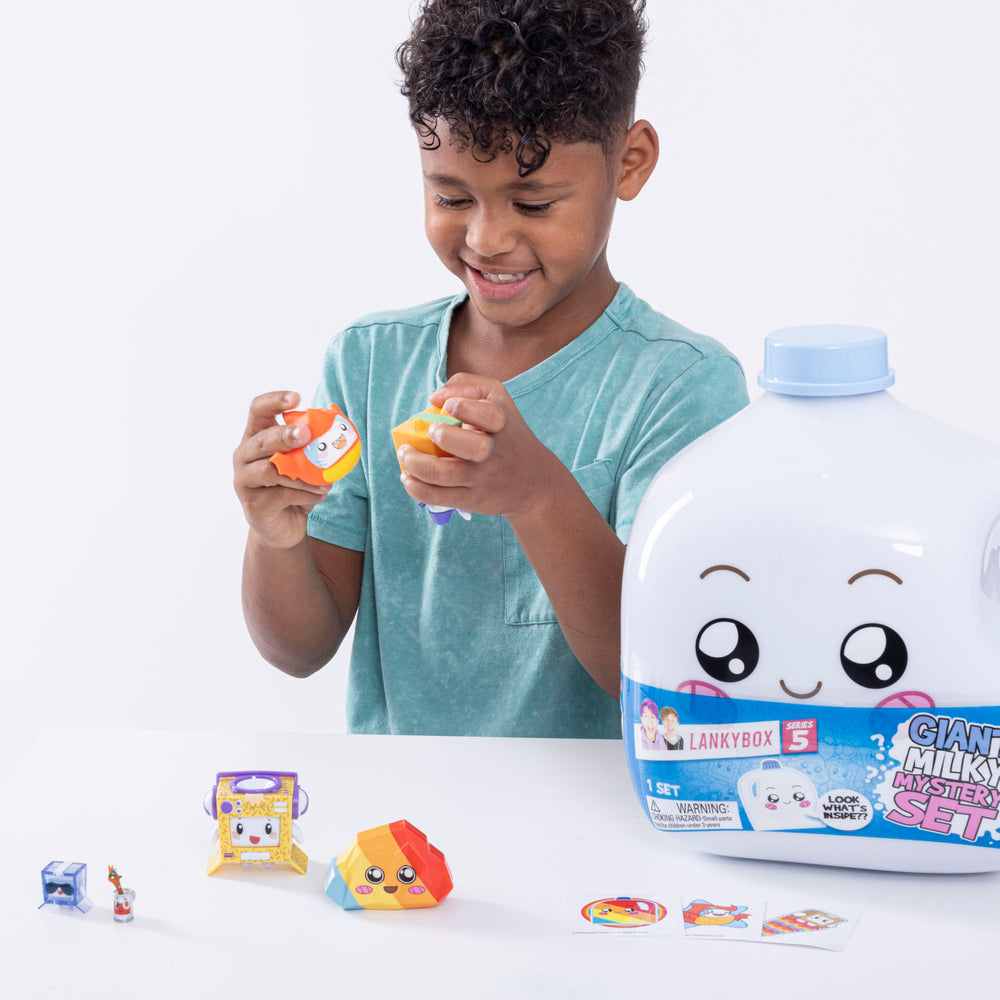 LankyBox Giant Milky Case singing image doubles as a collectible