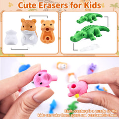 LanMa colorful hamster erasers brighten desks and spark color recognition.