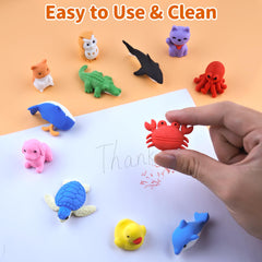 LanMa desk pet hamster erasers add playful decor while erasing pencils.