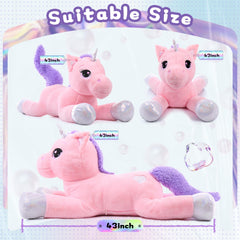 Lanmore unicorn extra-large pillow, comfortable lounging cushion.