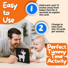 LaNoah Toys 80-card complete set offers progressive visual stimulation.